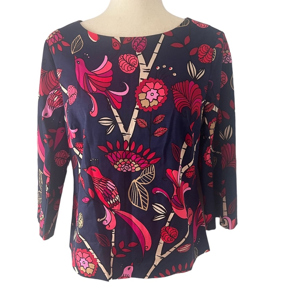 Trina Turk Navy‎ Canary Blouse S